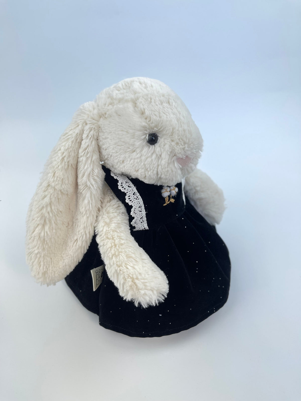 Glitter Velvet Pinafore Dress for Jellicat Plush Bunny/Bear