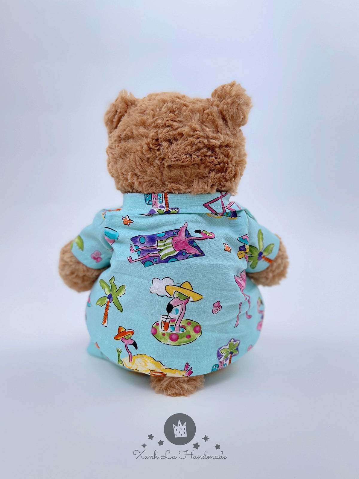 Handmade Hawaiian Summer Shirt & Shorts Set for Jellicat Bartholomew Bear