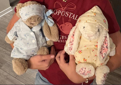Super hot Pajamas custom Jellicat bear, Pajamas for plush toys