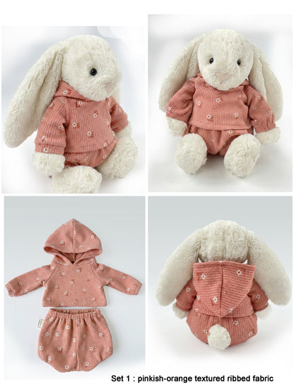 Super cute hoodie for bunnies , Hoodies in various sizes bunnies, a special gift for plush rabbit enthusiasts.