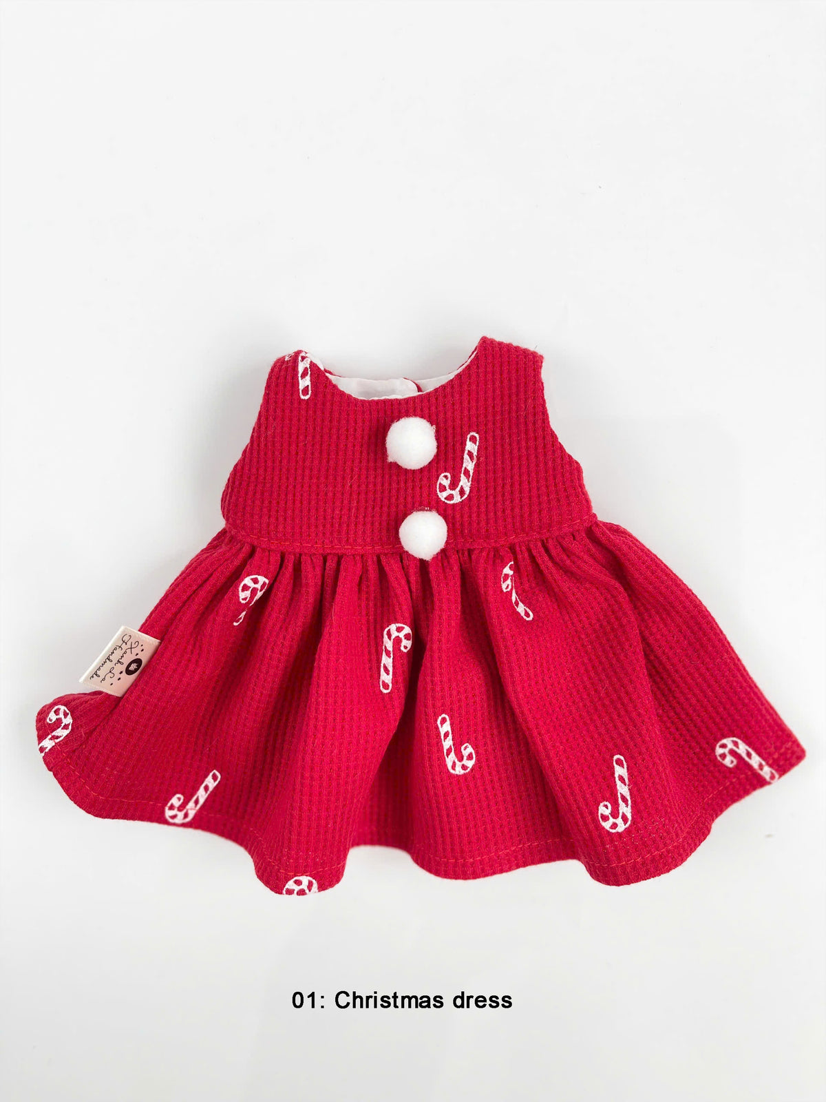 Handmade Sleeveless Dress & Matching Hair Bow Set for Jellicat Bunny