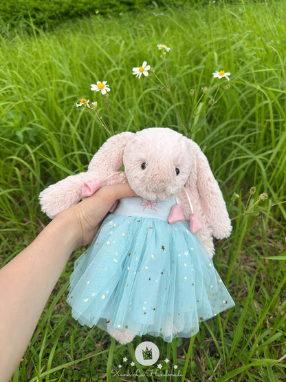 Handmade Cami Strap Dress for Jellicat Bunny, Unique Gift for Girlfriend & Grandkids