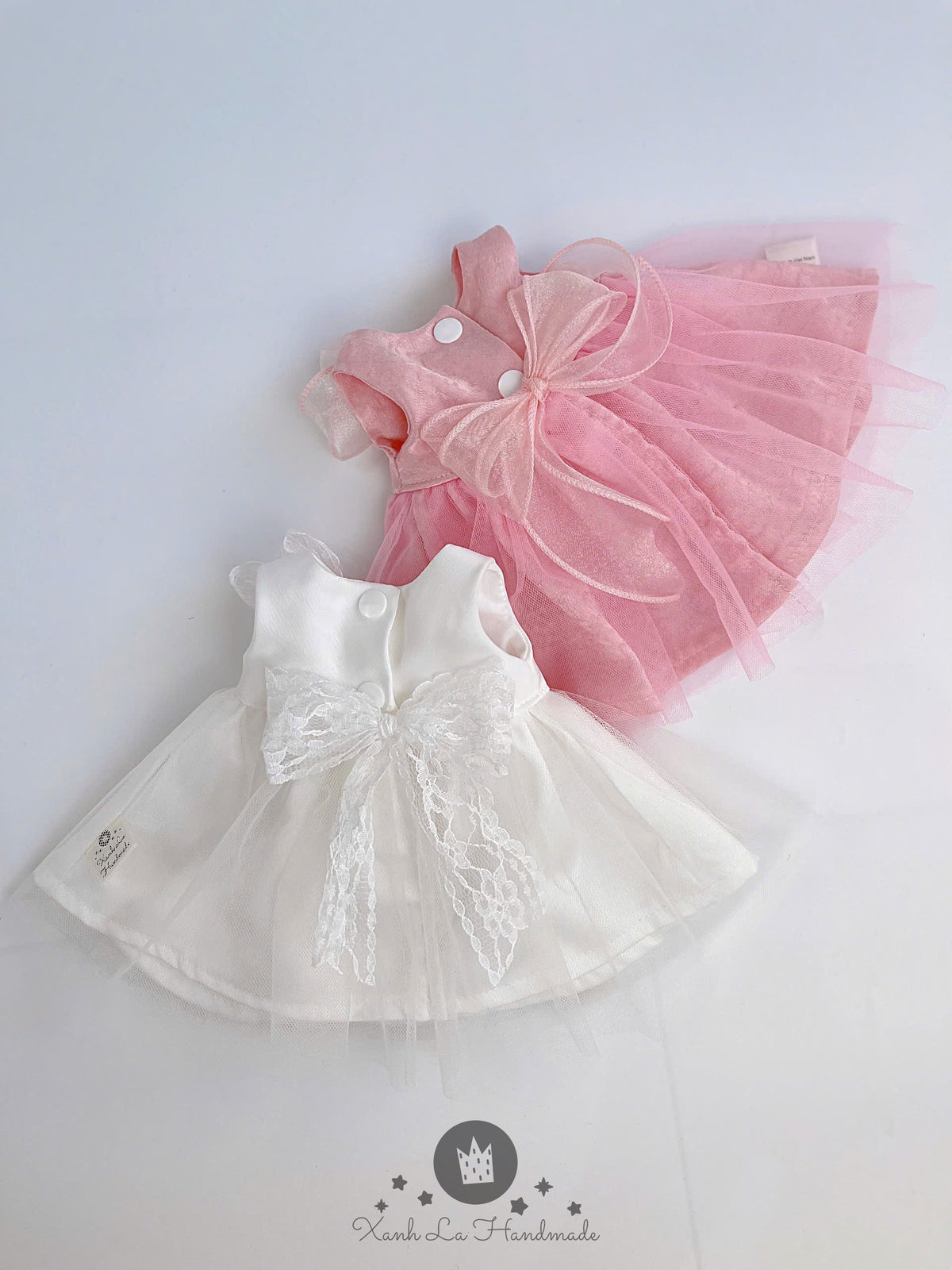 Handmade White Satin & Tulle Bridal Dress for Jellicat Bunny, Bridesmaid & Collector Gift