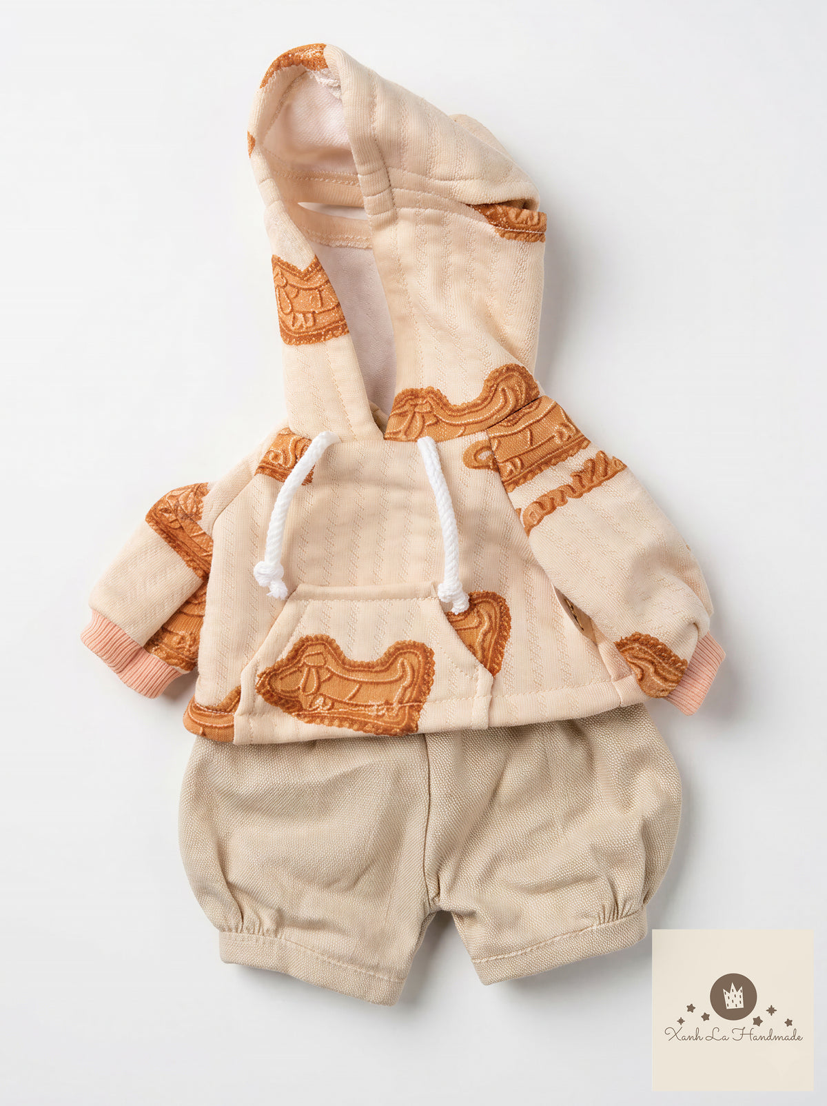 SUPER UNIQUE Hoodie with Ear Holes & Pants Set for Jellicat Bunny