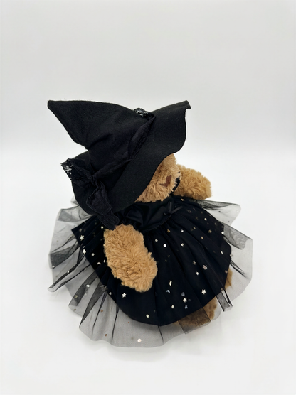 Handmade Halloween Tutu Dress & Hat Set for Teddy Bear | Bear Halloween Cosplay Costume