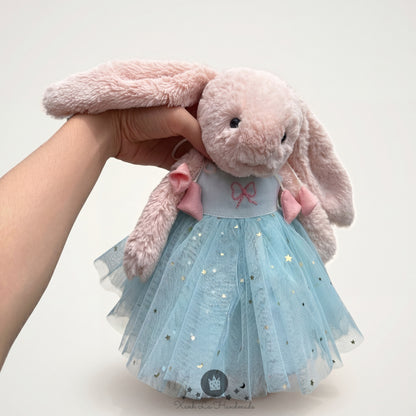 Handmade Cami Strap Dress for Jellicat Bunny, Unique Gift for Girlfriend & Grandkids