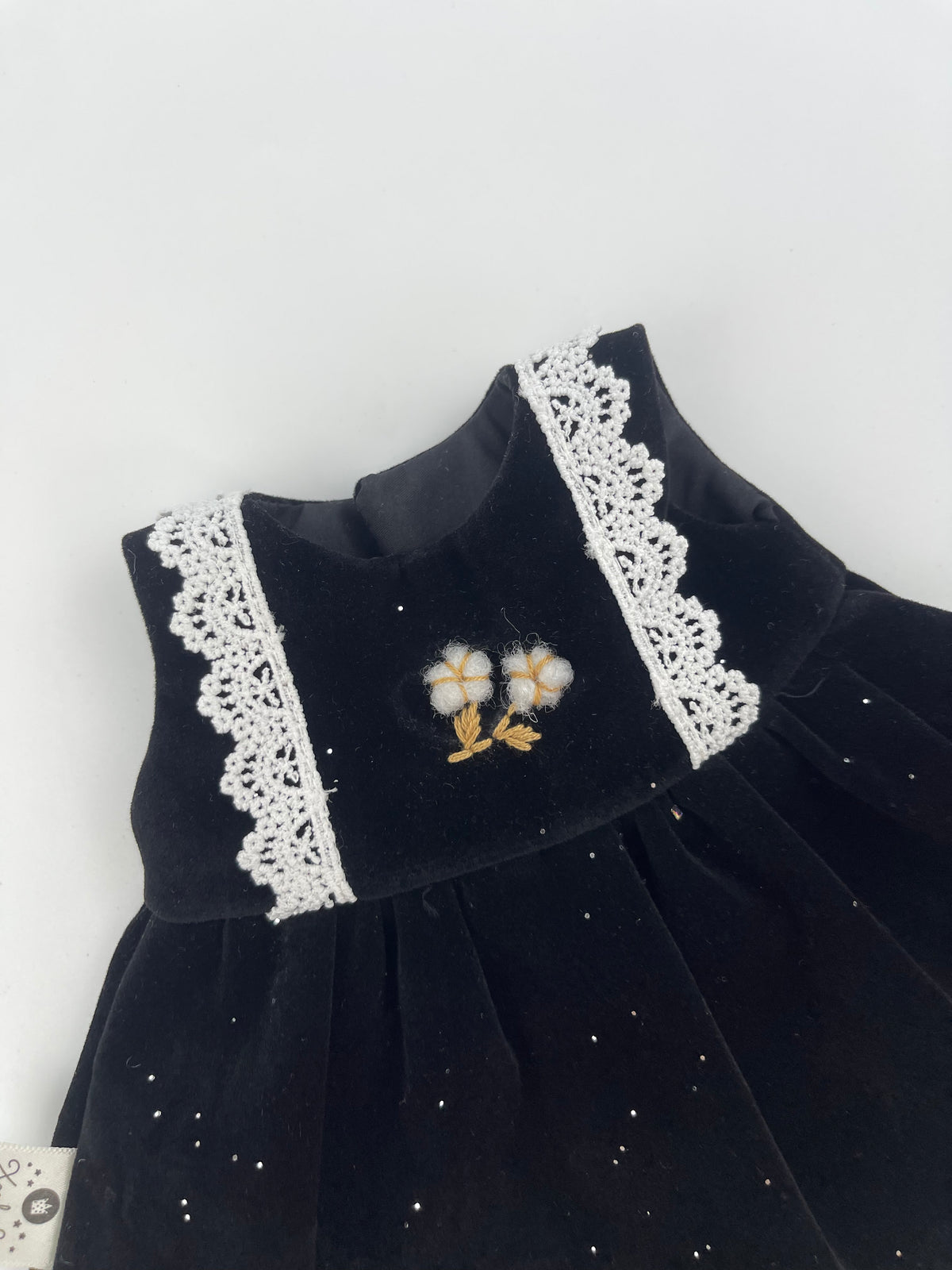Glitter Velvet Pinafore Dress for Jellicat Plush Bunny/Bear