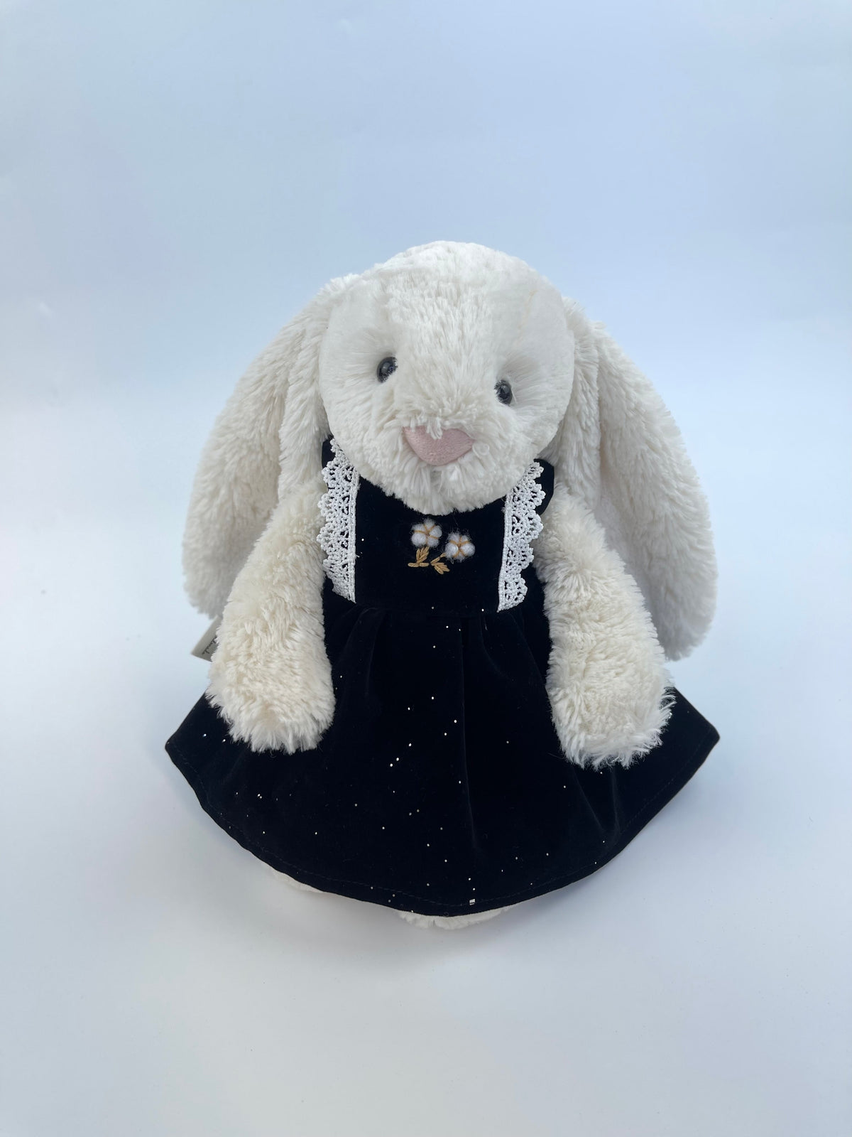 Glitter Velvet Pinafore Dress for Jellicat Plush Bunny/Bear