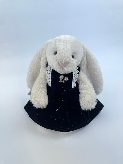 Glitter Velvet Pinafore Dress for Jellicat Plush Bunny/Bear
