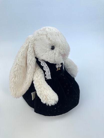 Glitter Velvet Pinafore Dress for Jellicat Plush Bunny/Bear