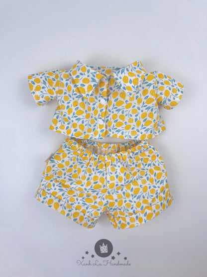 Handmade Hawaiian Summer Shirt & Shorts Set for Jellicat Bartholomew Bear