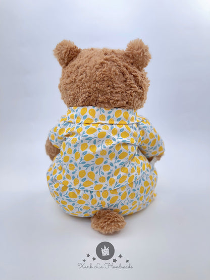 Handmade Hawaiian Summer Shirt & Shorts Set for Jellicat Bartholomew Bear