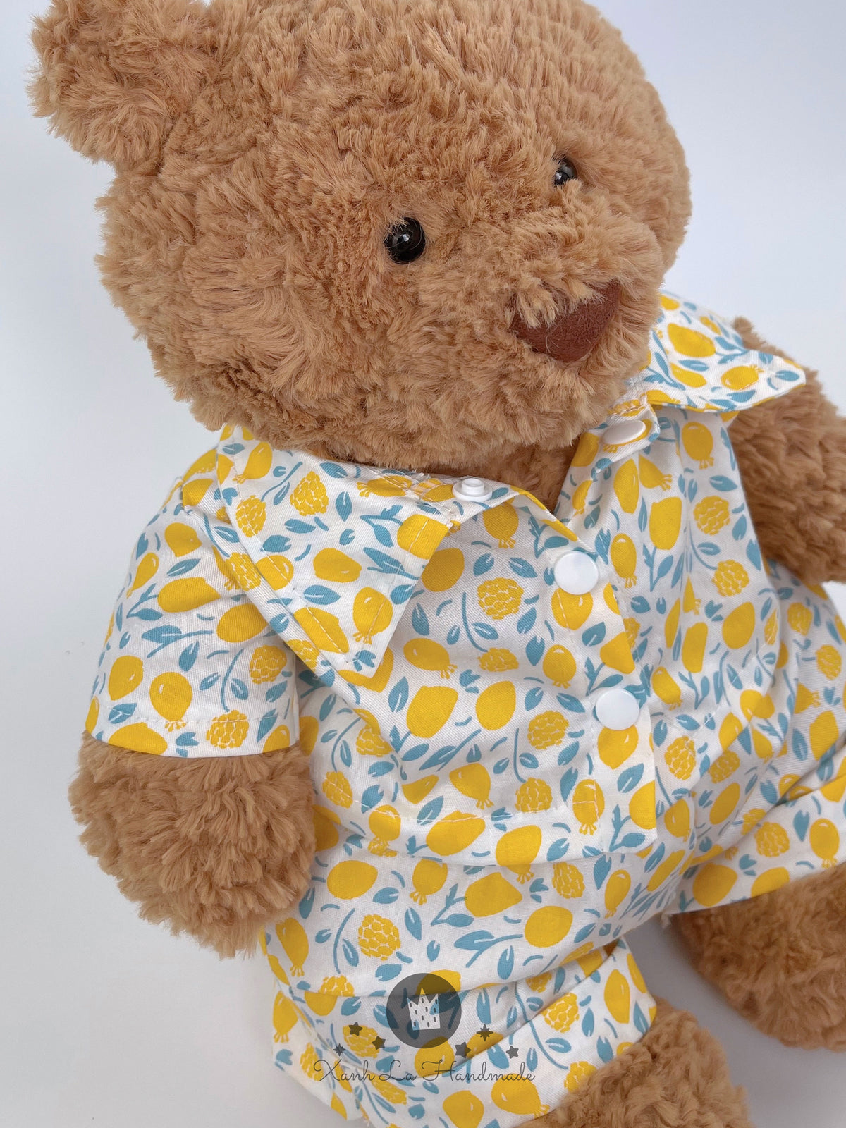 Handmade Hawaiian Summer Shirt & Shorts Set for Jellicat Bartholomew Bear