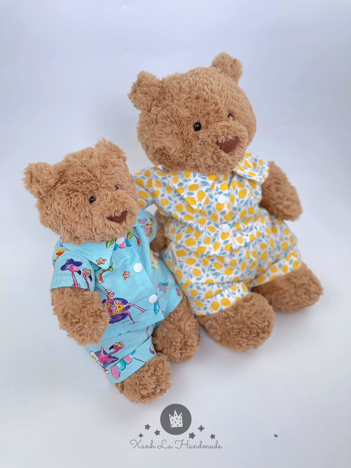 Handmade Hawaiian Summer Shirt & Shorts Set for Jellicat Bartholomew Bear