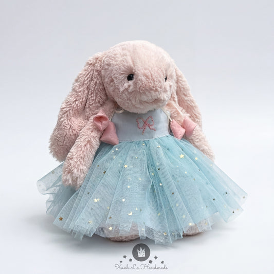 Handmade Cami Strap Dress for Jellicat Bunny, Unique Gift for Girlfriend & Grandkids