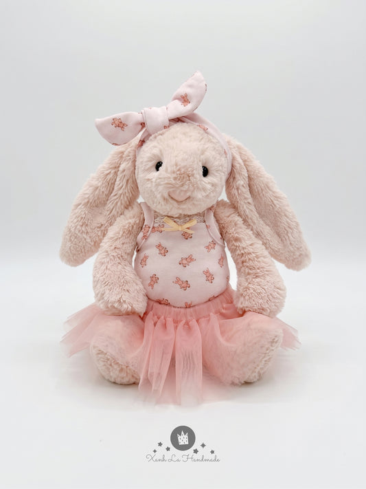 Handmade Bunny Ballerina Outfit – Ballet Leotard & Tutu Set