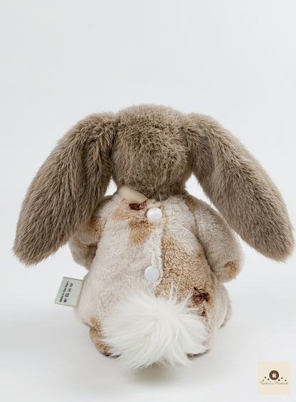 Soft Sherpa Fleece Snap-Back Romper with Pocket for Plush Bunnies & Bear Plush