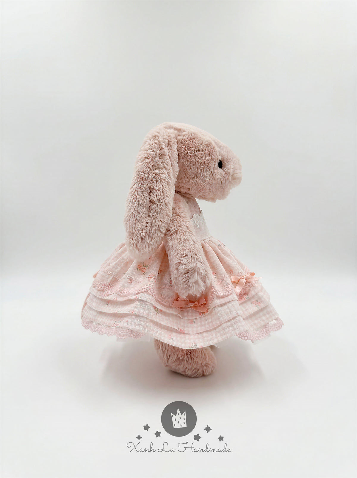 Exquisite Handmade Fluffy Tiered Tutu Dress for Plush Bunny