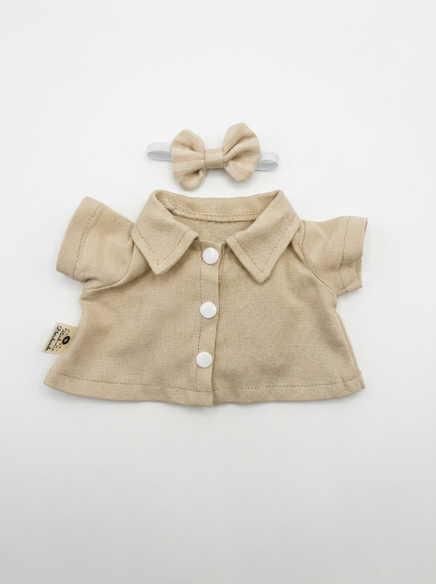 Bear Button-Up Shirt for bear plush toys