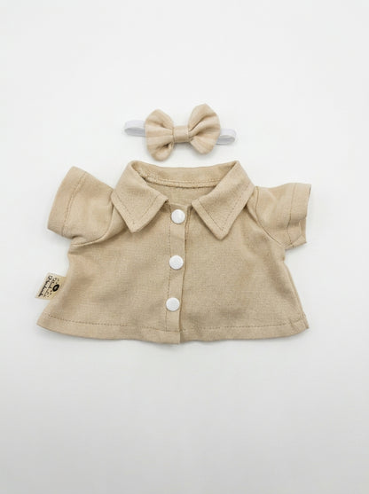 Bear Button-Up Shirt for bear plush toys