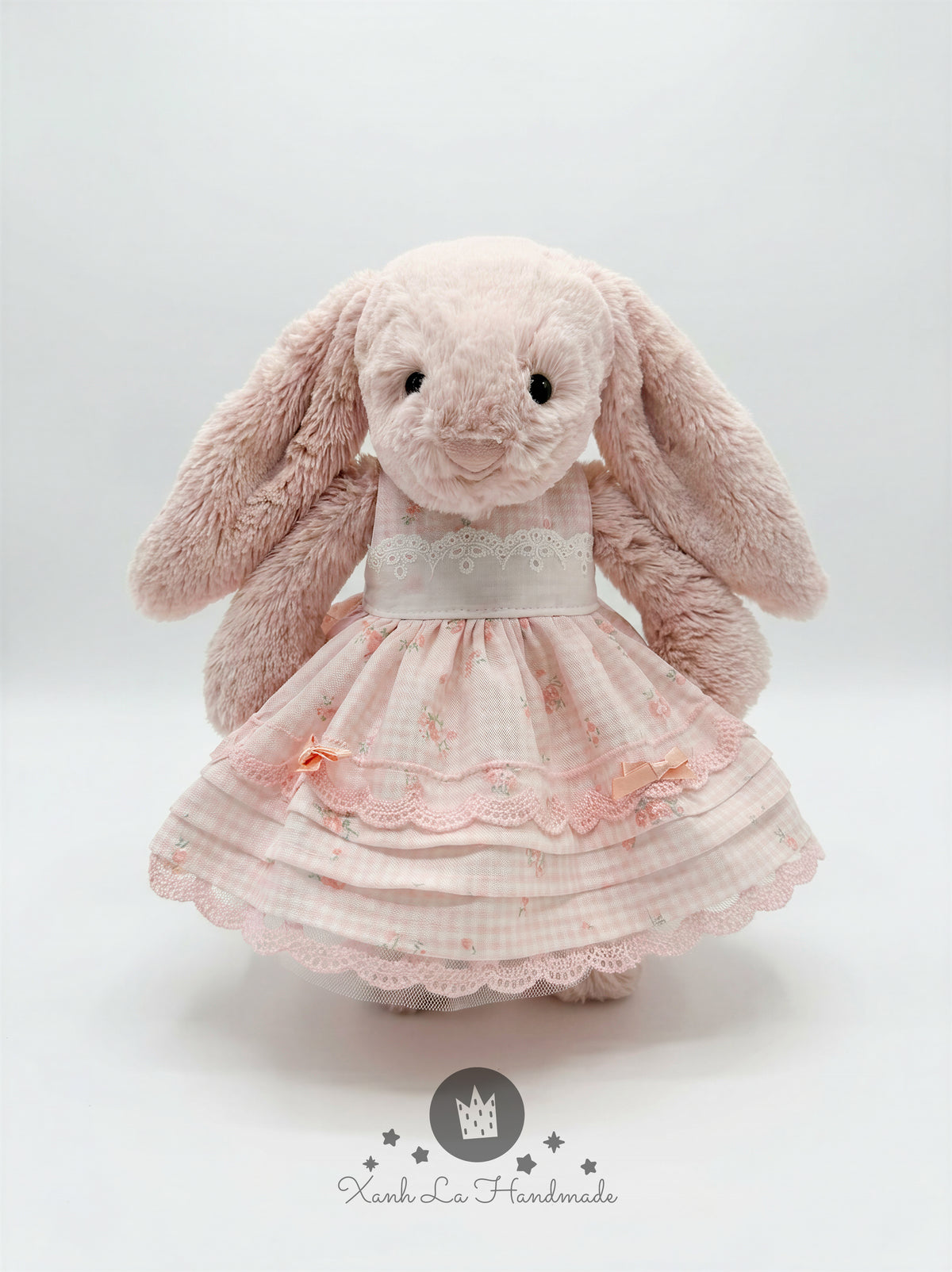 Exquisite Handmade Fluffy Tiered Tutu Dress for Plush Bunny