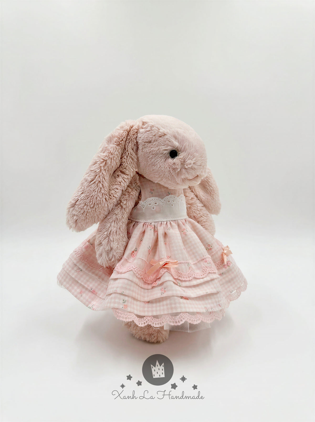 Exquisite Handmade Fluffy Tiered Tutu Dress for Plush Bunny