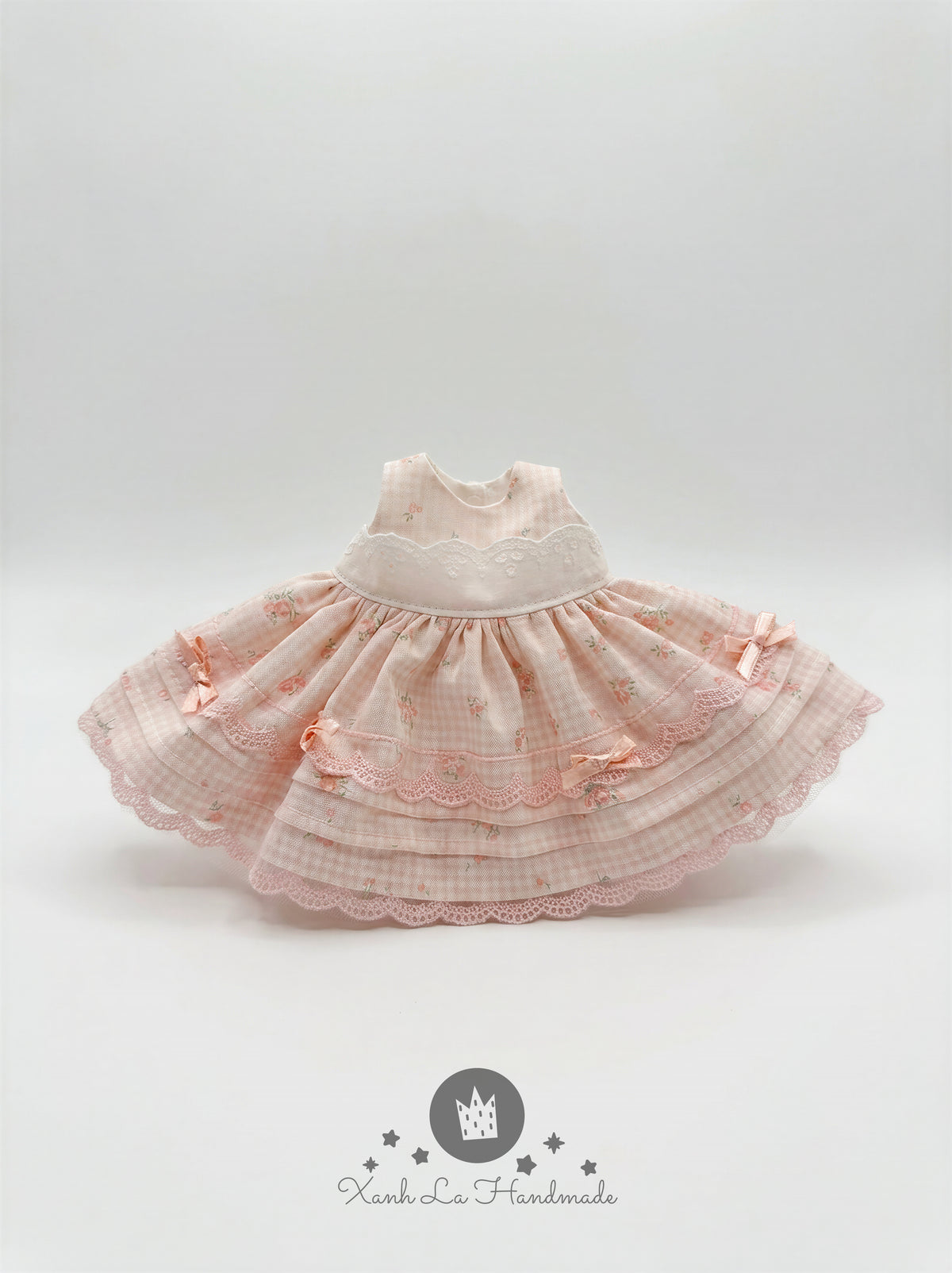 Exquisite Handmade Fluffy Tiered Tutu Dress for Plush Bunny
