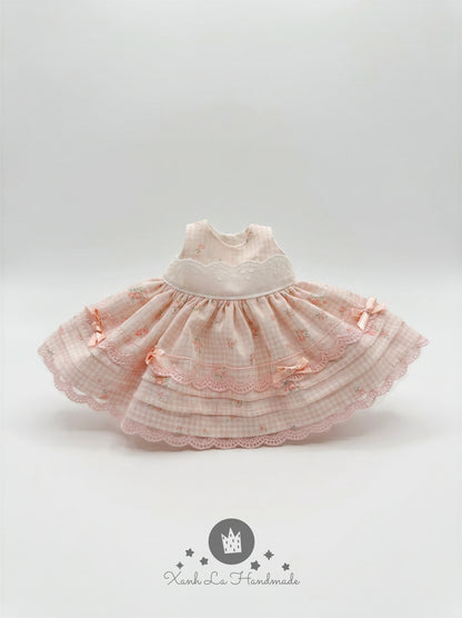 Exquisite Handmade Fluffy Tiered Tutu Dress for Plush Bunny