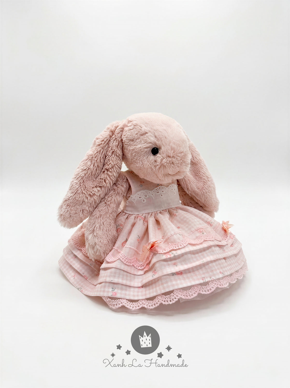 Exquisite Handmade Fluffy Tiered Tutu Dress for Plush Bunny