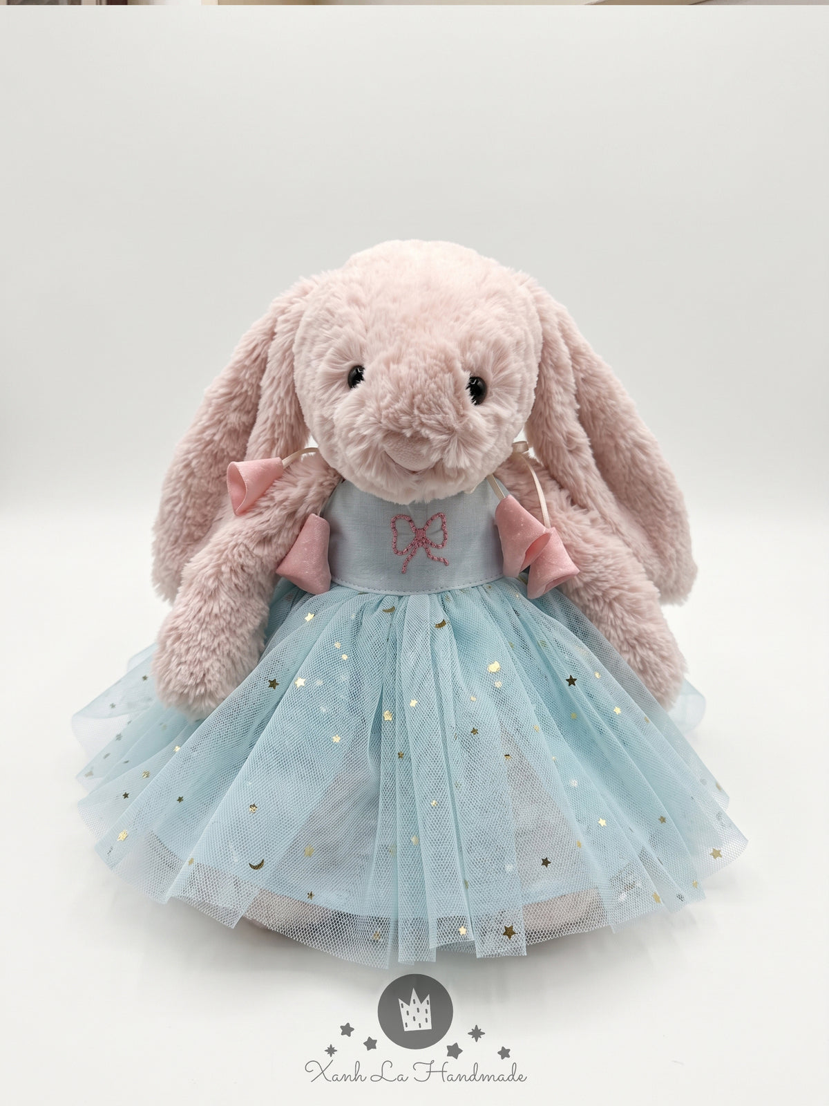 Handmade Cami Strap Dress for Jellicat Bunny, Unique Gift for Girlfriend & Grandkids