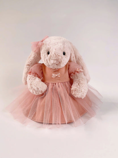Handmade Tutu Dress for Jellicat  Bunny | Exquisite Plush Outfit