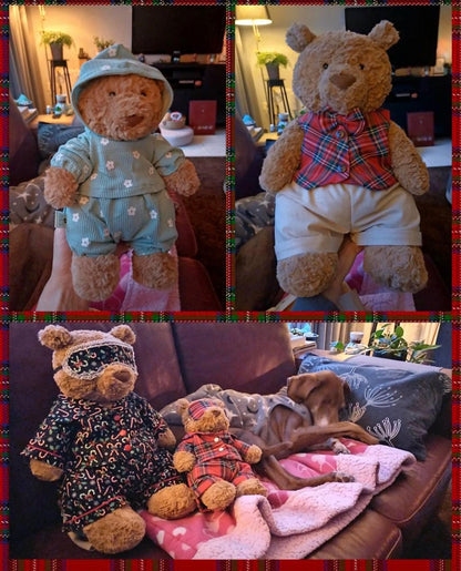 Super hot Pajamas custom Jellicat bear, Pajamas for plush toys