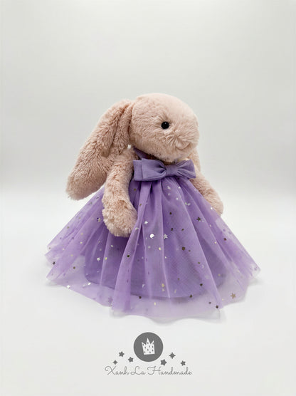 Handmade Tutu Dress for Jellicat Bunny | Cute Birthday Gift for Kids & Collectors