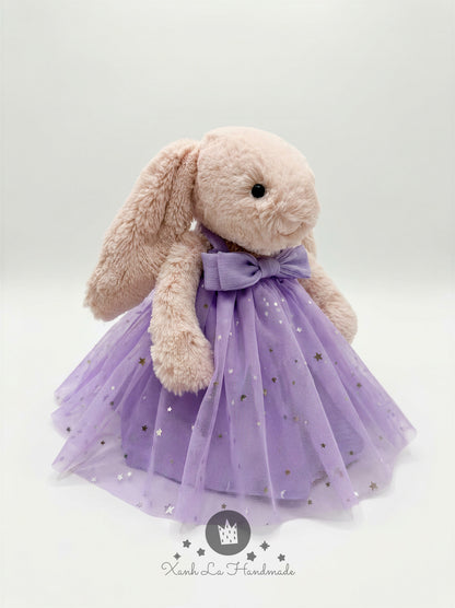 Handmade Tutu Dress for Jellicat Bunny | Cute Birthday Gift for Kids & Collectors