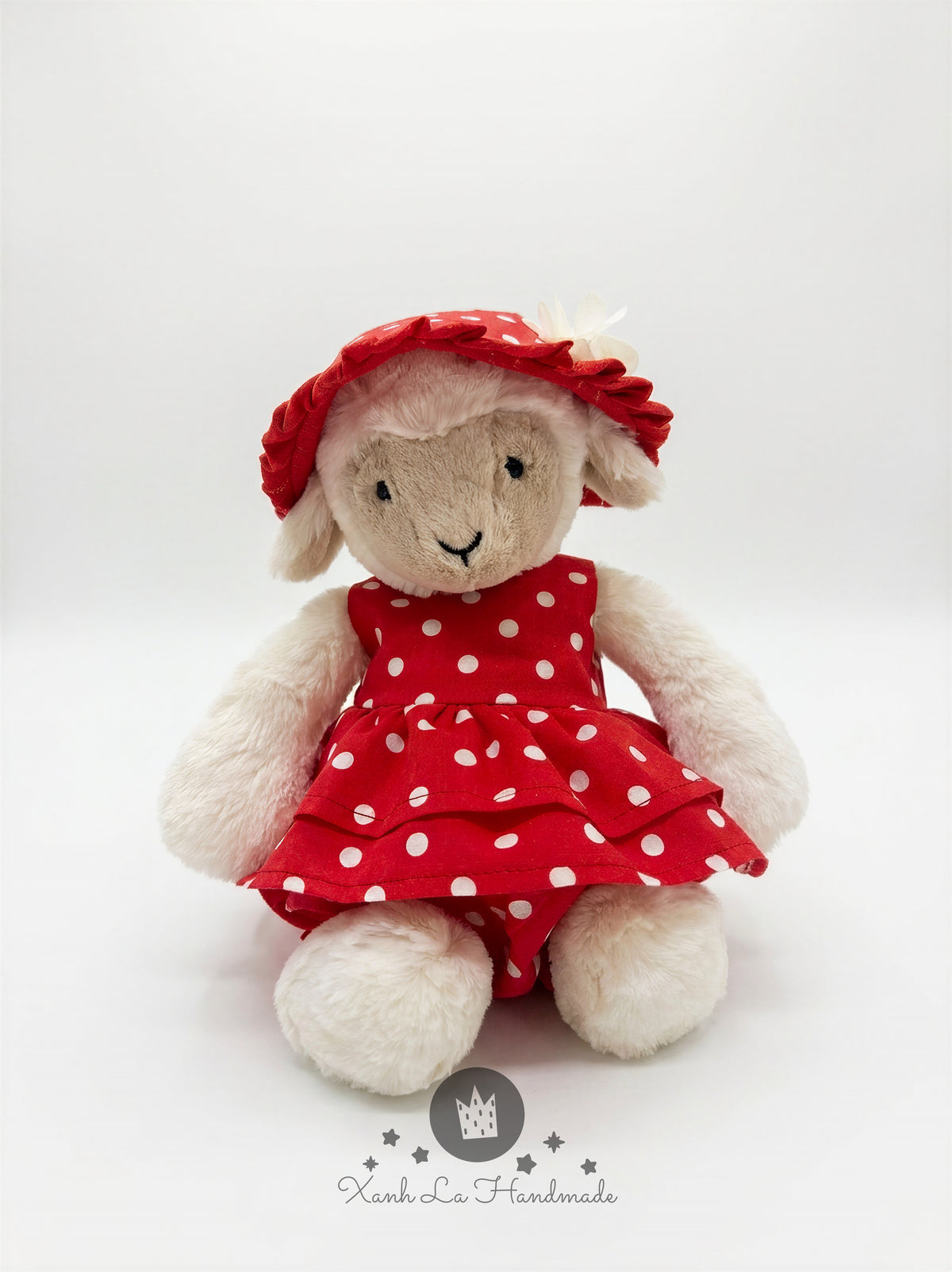 SUPER CUTE Handmade Romper & Ruffled Sun Bonnet Set for Jell cat Bear