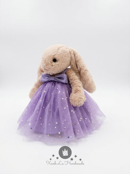 Handmade Tutu Dress for Jellicat Bunny | Cute Birthday Gift for Kids & Collectors