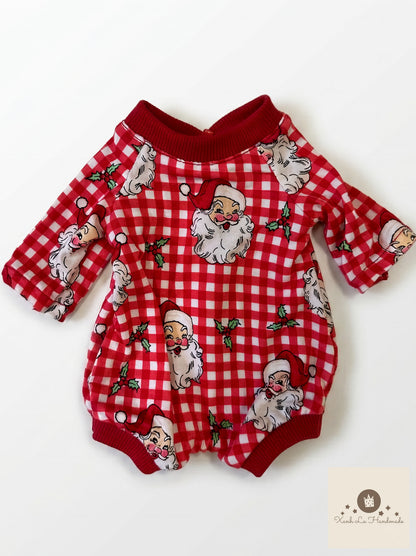 Vintage Christmas outfits for Jellicat bunnies, special handmade gifts.