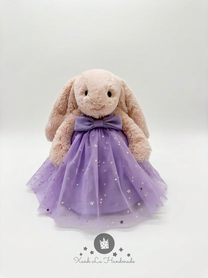 Handmade Tutu Dress for Jellicat Bunny | Cute Birthday Gift for Kids & Collectors