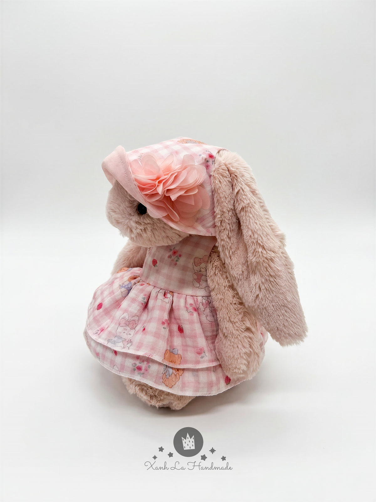 SUPER CUTE Handmade Romper & Ruffled Sun Bonnet Set for Jell cat Bear