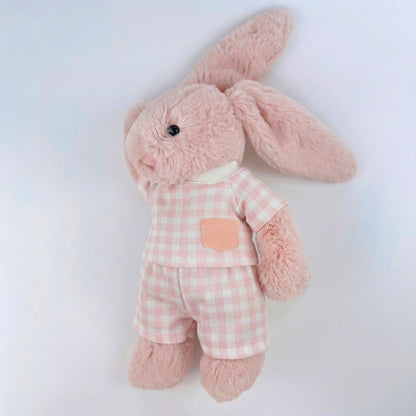 Handmade Gingham Pajama Set for Jellicat Bunny