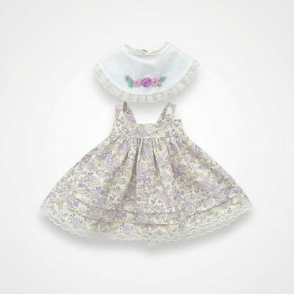 SUPER CUTE Hand-Embroidered Round Neck Dress for Jellicat Bunny