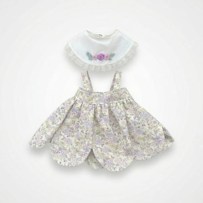 SUPER CUTE Hand-Embroidered Round Neck Dress for Jellicat Bunny