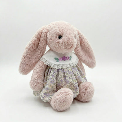 SUPER CUTE Hand-Embroidered Round Neck Dress for Jellicat Bunny
