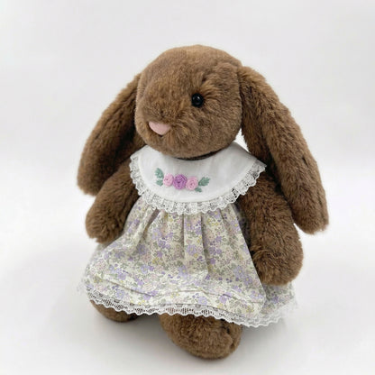 SUPER CUTE Hand-Embroidered Round Neck Dress for Jellicat Bunny