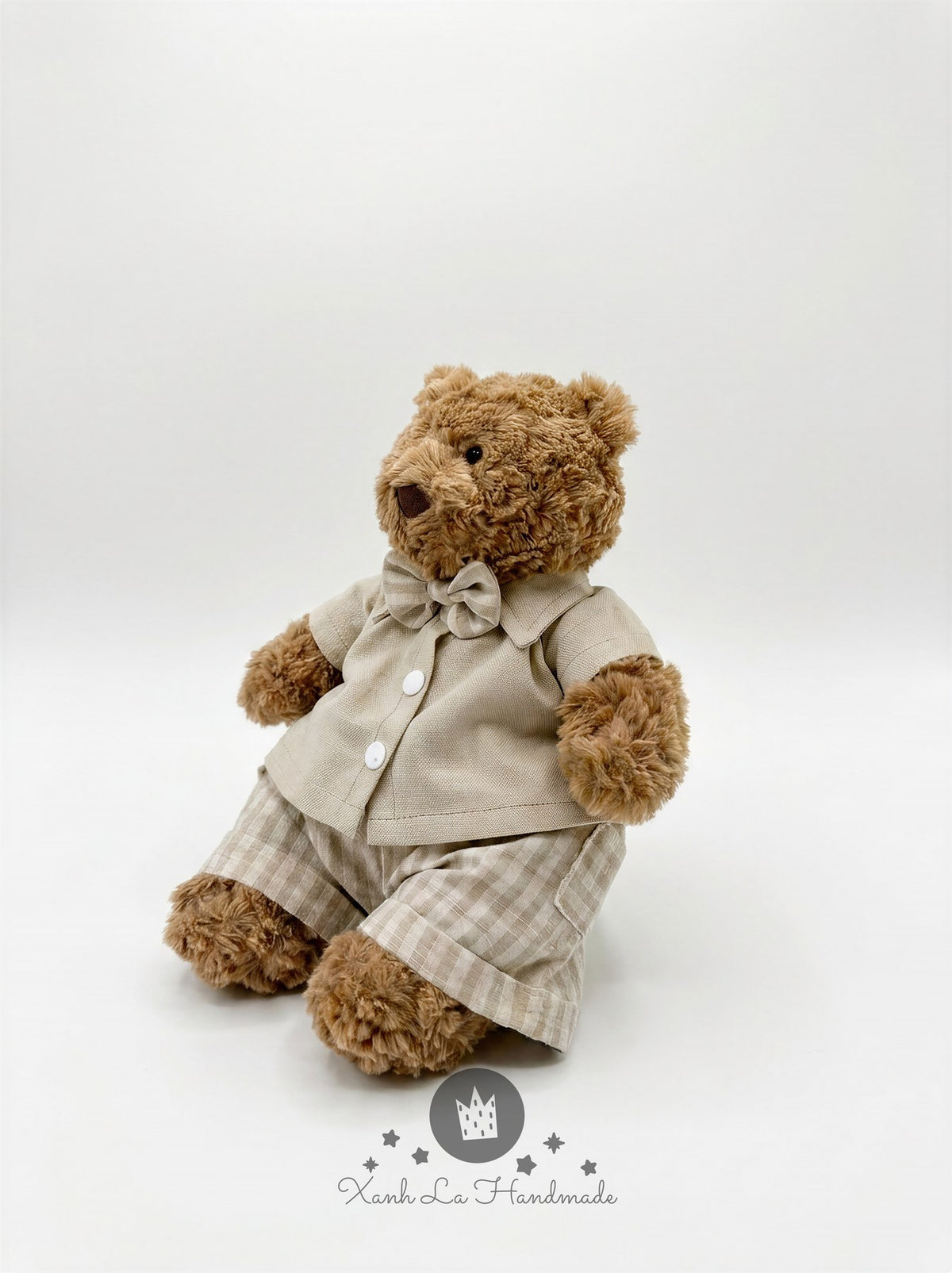 Bear Button-Up Shirt for Jellycat - handmade shirt, photo 2
