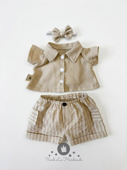 Bear Button-Up Shirt for Jellycat - handmade shirt, photo 3