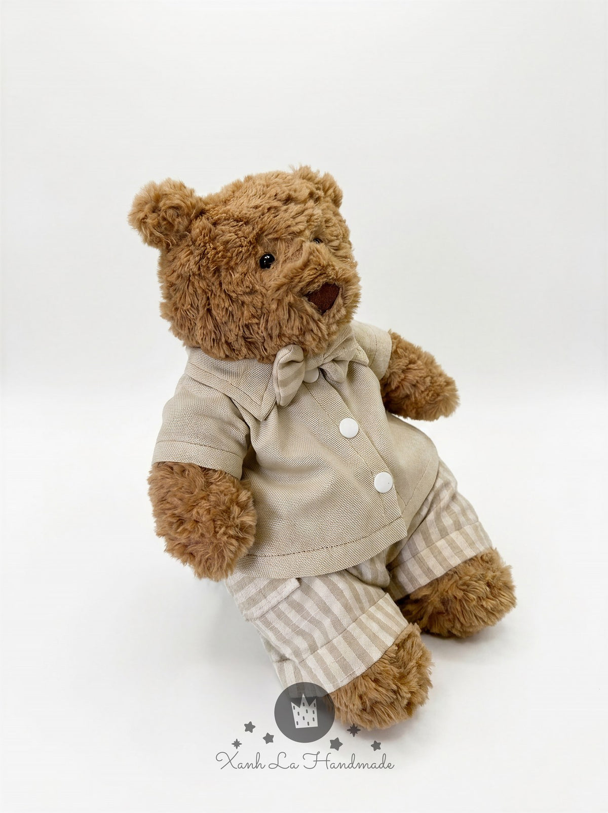 Bear Button-Up Shirt for Jellycat - handmade shirt, photo 5
