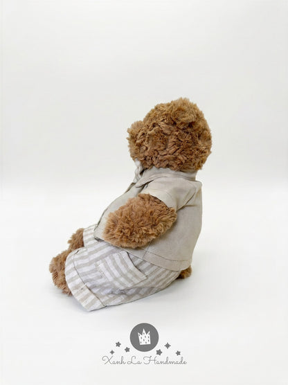 Bear Button-Up Shirt for Jellycat - handmade shirt, photo 6