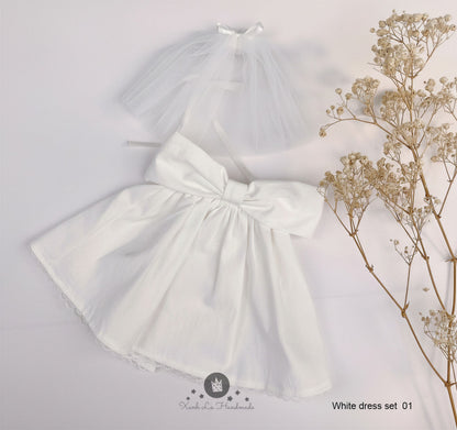 Bride & Groom Wedding Set for Jellycat - handmade costume, photo 9