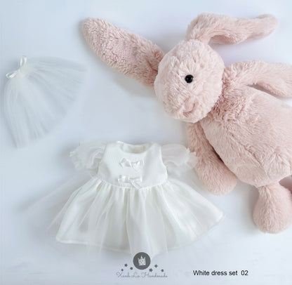 Bride & Groom Wedding Set for Jellycat - handmade costume, photo 10